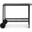 Chariot pour plancha en acier BRASERO - 100 cm - 2 roulettes