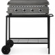 Chariot pour plancha en acier BRASERO - 100 cm - 2 roulettes