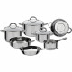 Batterie de casseroles en acier inoxydable Montréal - 10 pieces