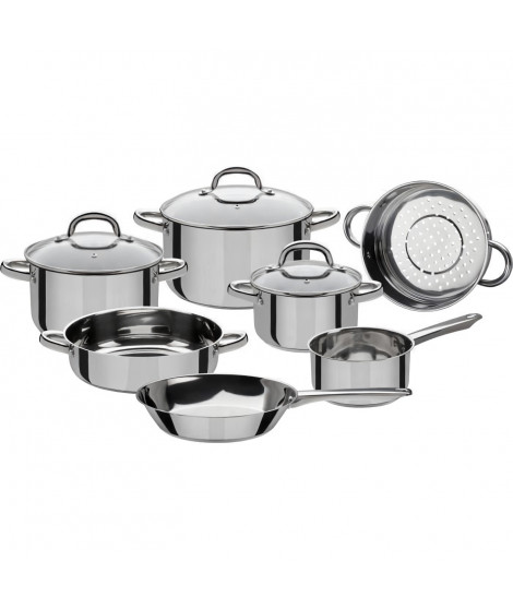 Batterie de casseroles en acier inoxydable Montréal - 10 pieces