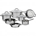 Batterie de casseroles en acier inoxydable Montréal - 10 pieces
