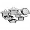 Batterie de casseroles en acier inoxydable Montréal - 10 pieces