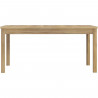Table a manger extensible ouverture synchronisée - COMO - Chene - Rectangulaire - 160/207 x 90 x 76,6 cm