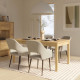 Table a manger extensible ouverture synchronisée - COMO - Chene - Rectangulaire - 160/207 x 90 x 76,6 cm