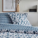 Parure de lit - TODAY Crazy - Imprimé Graphique - 2 personnes - 220 x 240 cm - Bleu
