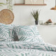 Parure de lit - TODAY Crazy - Imprimé Floral - 2 personnes - 220 x 240 cm - Blanc