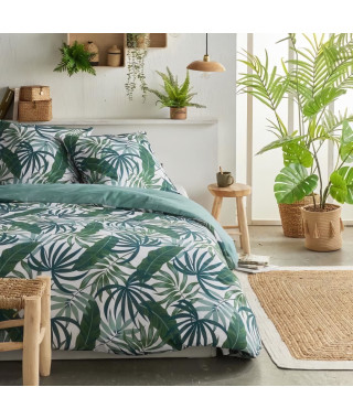 Parure de lit - TODAY Crazy - Imprimé Jungle - 2 personnes - 220 x 240 cm - Vert