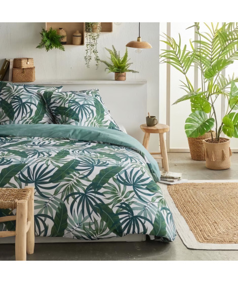 Parure de lit - TODAY Crazy - Imprimé Jungle - 2 personnes - 220 x 240 cm - Vert