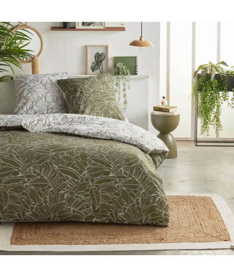 Parure de lit - TODAY Crazy - Imprimé Jungle - 2 personnes - 220 x 240 cm - Vert