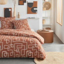 Parure de lit - TODAY Crazy - Imprimé Graphique - 2 personnes - 220 x 240 cm - Orange
