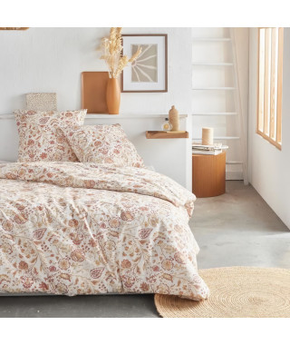 Parure de lit - TODAY Crazy - Imprimé Floral - 2 personnes - 220 x 240 cm - Rose