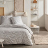 Parure de lit - TODAY Crazy - Imprimé Carreaux - 2 personnes - 220 x 240 cm - Blanc