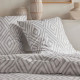 Parure de lit - TODAY Crazy - Imprimé Carreaux - 2 personnes - 220 x 240 cm - Blanc