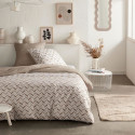 Parure de lit - TODAY Crazy - Imprimé Graphique - 2 personnes - 220 x 240 cm - Beige