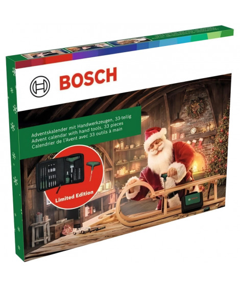Bosch Calendrier de l'Avent Outils a main 2024, 33 pcs