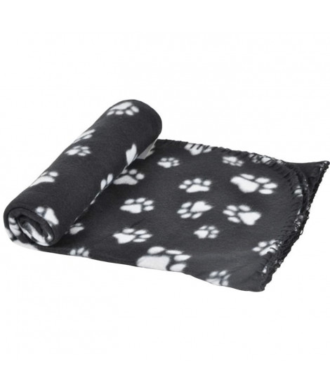 Plaid Pattou en polyester - 100x70 cm - Noir - Pour chien