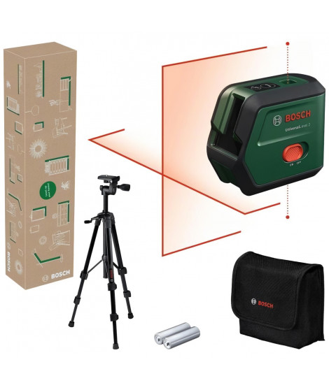 Bosch Laser lignes UniversalLevel 2 - Rouge + Set