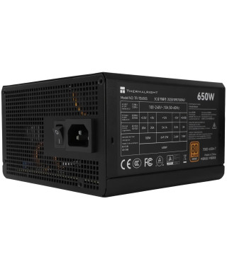 Alimentation PC - THERMALRIGHT - TB650S - 650W - 80+ Bronze - Non modulaire - ATX 3.0 - Noir