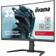 Écran PC - IIYAMA - GCB3280QSU-B2 - 31,5 QHD - VA - 180Hz - 0,2ms - HDMI/DP/USB HUB - Pied réglable - Incurvé 1500R - Noir