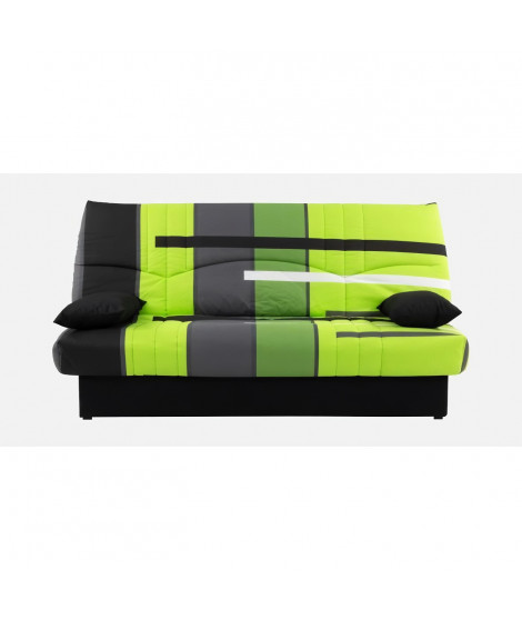 Banquette clic-clac  - 3 places  Coton Piste Vert  190 x 92 x 96 cm  DREAM
