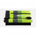 Banquette clic-clac  - 3 places  Coton Piste Vert  190 x 92 x 96 cm  DREAM