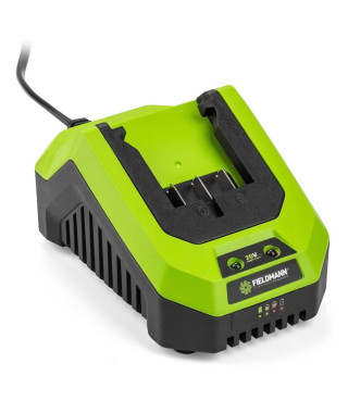 Chargeur - FIELDMANN - Pour batterie 20V - Charge 2Ah en 60 min - Compatible 2Ah, 4Ah