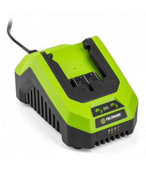 Chargeur - FIELDMANN - Pour batterie 20V - Charge 2Ah en 60 min - Compatible 2Ah, 4Ah