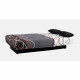 Banquette clic-clac - 3 places  Coton Onde Rouge / Noir  190 x 92 x 96 cm  DREAM