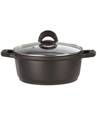 Faitout fonte d'aluminium - GSW - SILCOGUSS - 28 cm - Induction - Noir