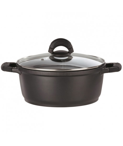 Faitout fonte d'aluminium - GSW - SILCOGUSS - 28 cm - Induction - Noir