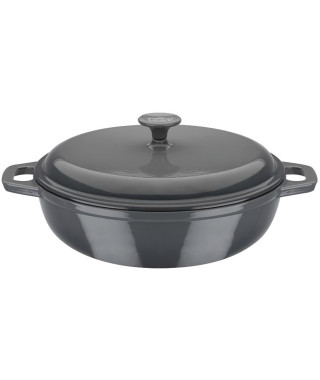 Cocotte fonte massive - GSW - GREY SHADOW - 30 cm - Ronde - Induction - Gris