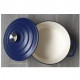 GSW - Blue Magic - Marmite - Ø 24 cm - Fonte d'acier - Bleu - Tous feux dont induction