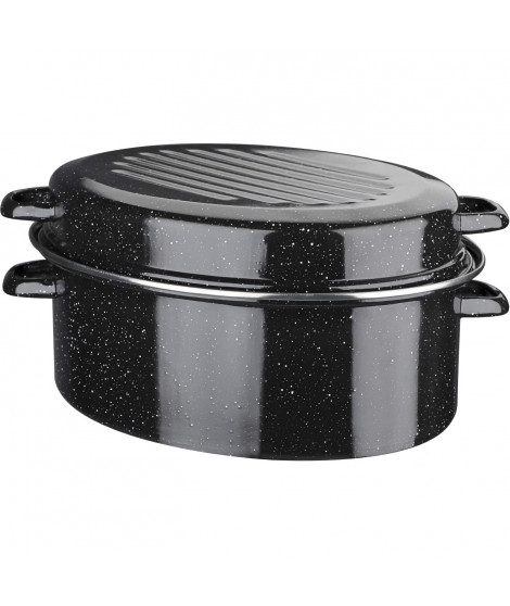 Cocotte acier émaillé - GSW - Daubiere Email - 32 cm - Ovale - Induction
