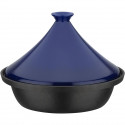 Tajine fonte massive - GSW - 30 x 22 cm - Couvercle céramique - Induction - Bleu