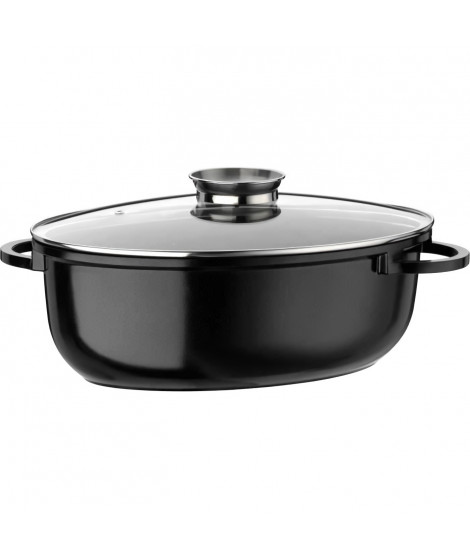 GSW Cocotte revetement Greblon a induction avec maniques - 8,5 l