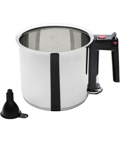 Bain-marie - GSW - 16 cm - 1, 5 L - Double paroi et réservoir - Induction - Acier inoxydable