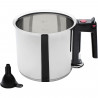 Bain-marie - GSW - 16 cm - 1, 5 L - Double paroi et réservoir - Induction - Acier inoxydable