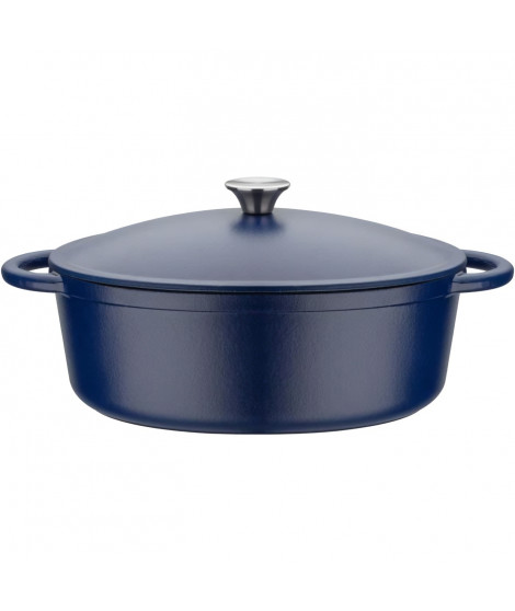 GSW - Blue Magic - Cocotte - 33 x 26 cm - Fonte d'acier - Bleu - Tous feux dont induction