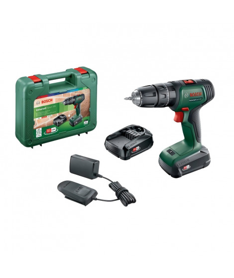 Bosch Perceuse Visseuse a Percussion Universal Impact 18V + x2 Batteries 2,0 Ah et Chargeur