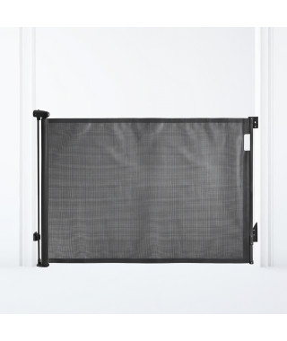 Extra haute barriere de sécurité rétractable - DREAMBABY - 60 a 140 cm H90 cm - Noir