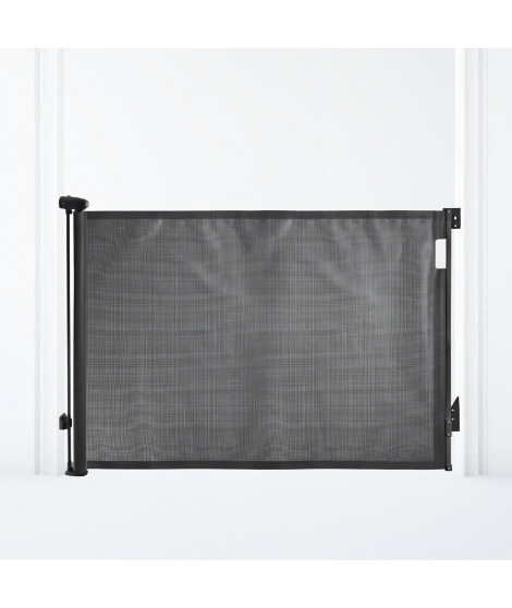 Extra haute barriere de sécurité rétractable - DREAMBABY - 60 a 140 cm H90 cm - Noir