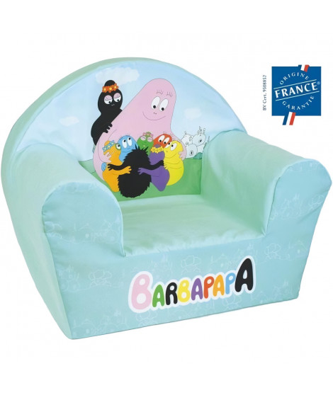 Fauteuil club enfant - BARBAPAPA - FUN HOUSE - Origine France - 52 x 33 x 42 cm