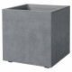 Pot de fleur Cube - DEROMA - Millennium R - Ashgrey - A réserve d'eau - 39 cm