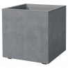 Pot de fleur Cube - DEROMA - Millennium R - Ashgrey - A réserve d'eau - 39 cm