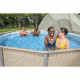 BESTWAY - Auvent pour piscine ronde - Diametre entre 305 cm et 549 cm - Gris