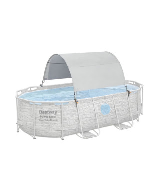 BESTWAY - Auvent pour piscine ovale et rectangulaire