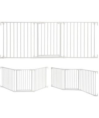 Barriere de sécurité enfant - Discovery 3  - DREAMBABY - 74,5 cm a 1,95 cm - Blanc