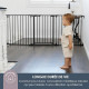 Barriere de sécurité enfant - Discovery 3  - DREAMBABY - 74,5 cm a 1,95 cm - Blanc