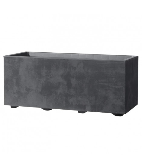 Jardiniere Muret - DEROMA - Millennium R - Anthracite - A réserve d'eau - 59 cm