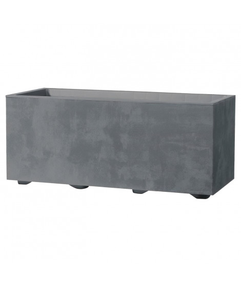 Jardiniere Muret - DEROMA - Millennium R - Ashgrey - A réserve d'eau - 59 cm